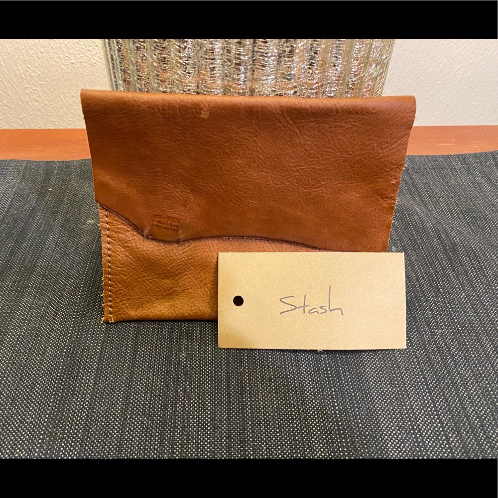 Stash Brown Leather Pouch